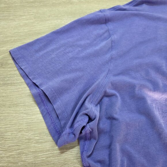Lululemon Purple Back In Action Boat Neck Short Sleeve Top Womens Size 20 - Picture 12 of 16